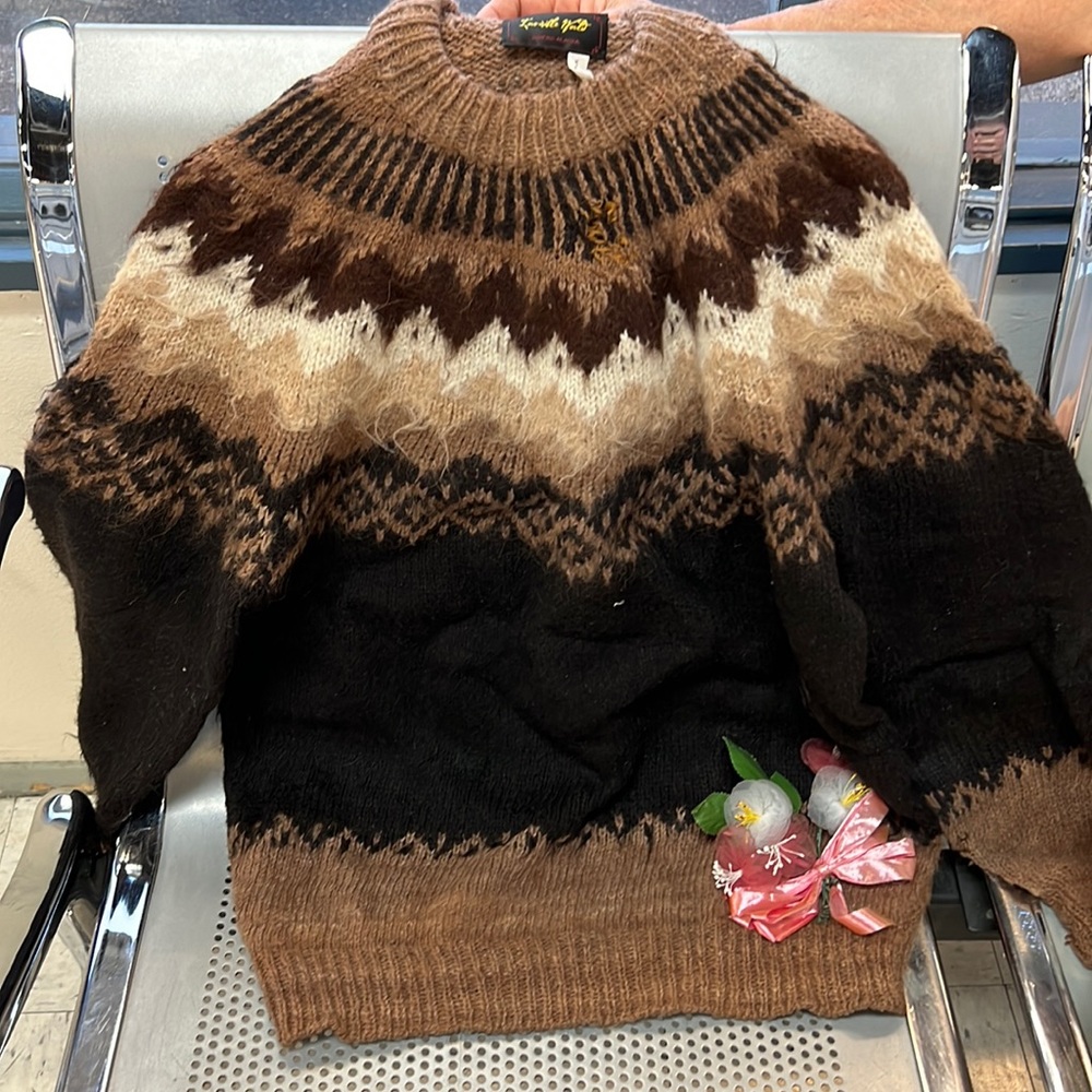 Invisible world alpaca sweater